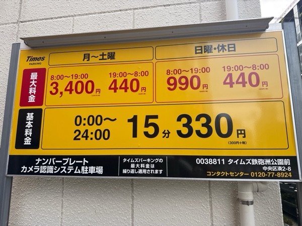 タイムズ鉄砲洲公園前 の写真 3