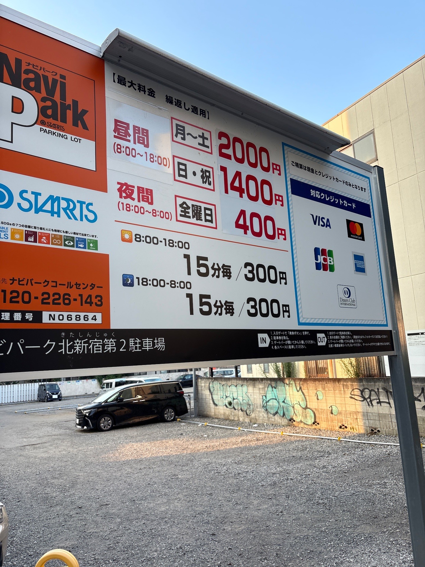 ナビパーク北新宿第2駐車場 の写真 2
