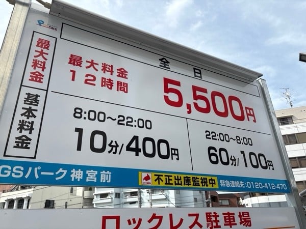 GSパーク神宮前駐車場 の写真 2