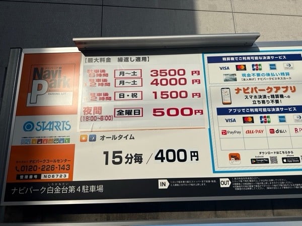 ナビパーク白金台第4駐車場 の写真 3
