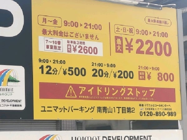 ユニマットパーキング南青山1丁目第2 の写真 3
