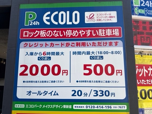 エコロパーク メイクスデザイン東新宿駐車場 の写真 3
