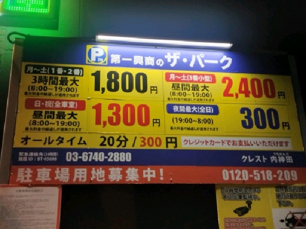 ブレイク×ザ・パーク内神田 コインパーキング の写真 3
