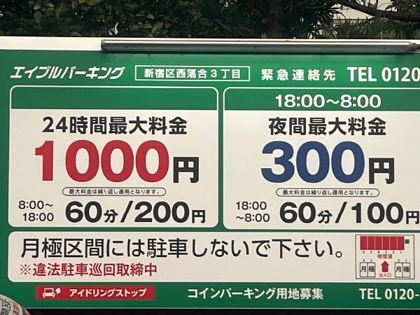エイブルパーキング新宿区西落合3丁目 の写真 4