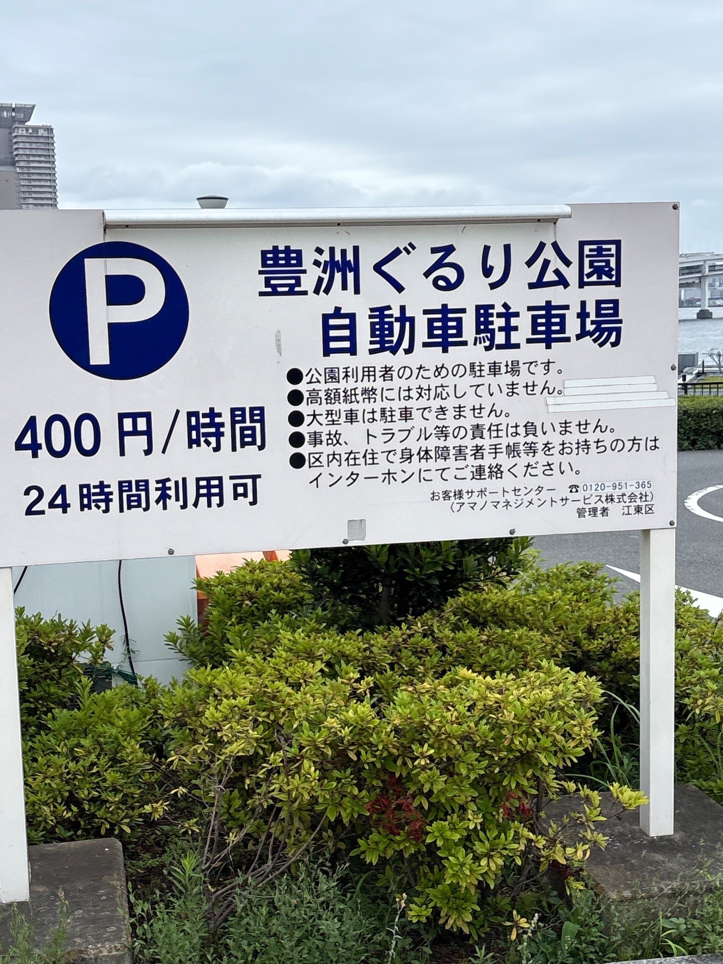 豊洲ぐるり公園 自動車駐車場 の写真 2