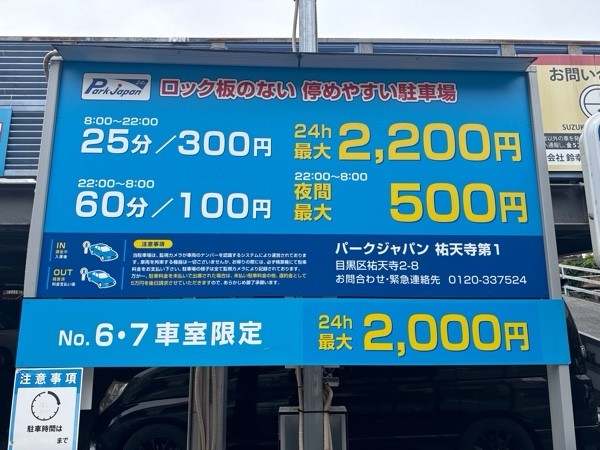 パークジャパン祐天寺第1駐車場 の写真 3