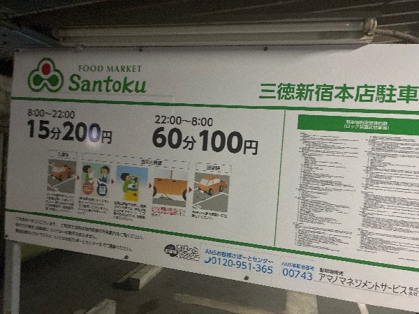 三徳新宿本店 駐車場 の写真 4